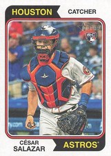 Cesar Salazar 2023 Topps Heritage #655 Houston Astros Rookie