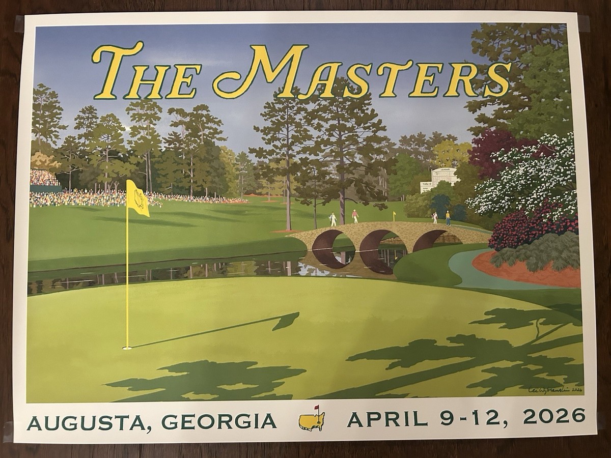 2026 Masters Poster Artist Lee Wybranski - 18x24 - BEAUTIFUL w