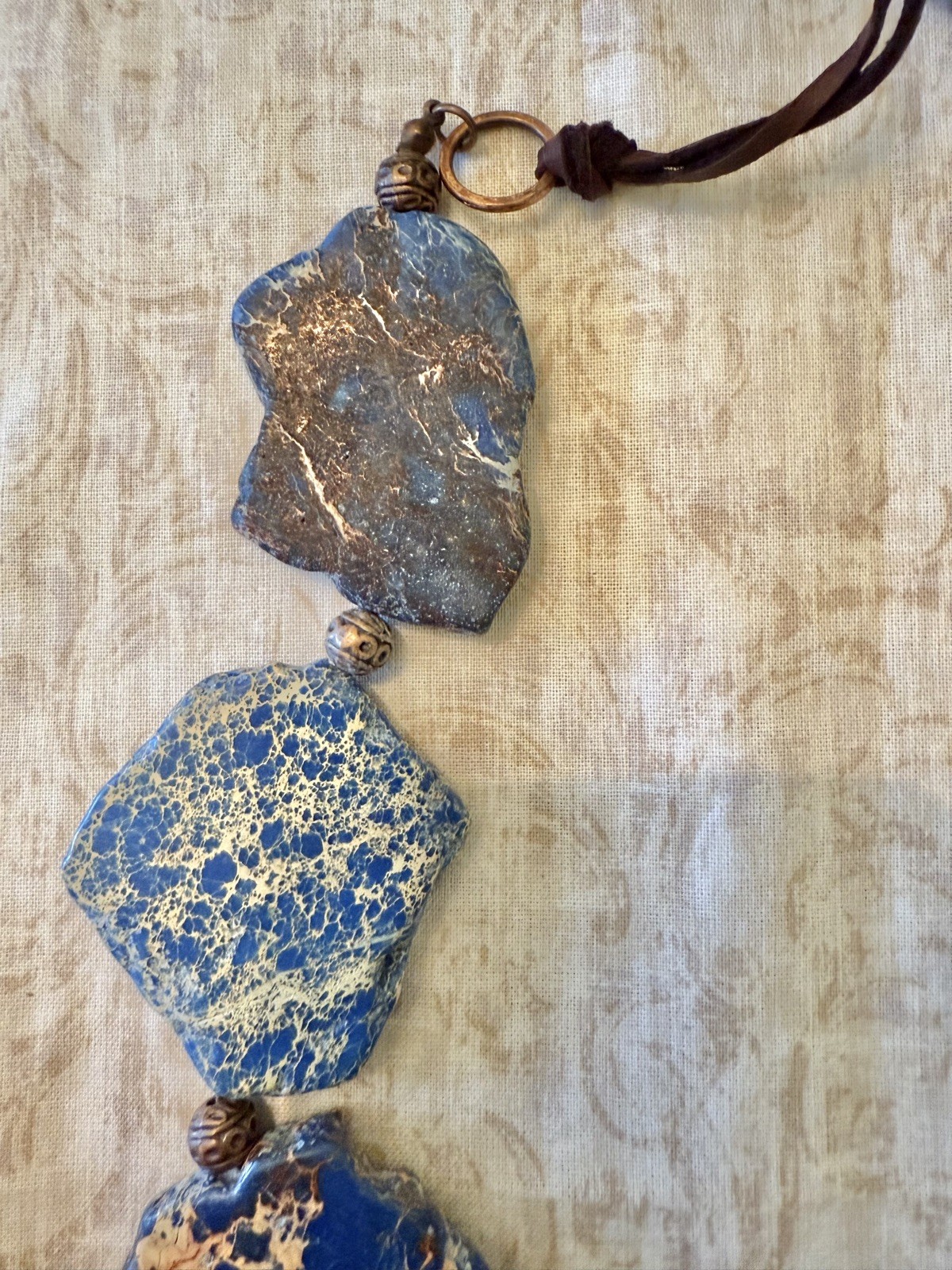 Stunning Impression Jasper Statement Necklace - image 3