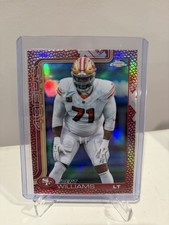 2025 Topps Chrome Trent Williams Football Leather Refractor