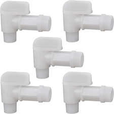 Spigot Faucet Drum Faucet, White Flow 3/4 Plastic Faucet Spigot for 5, 6 Gallon