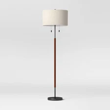 Cut Off Base Floor Lamp Black - Threshold