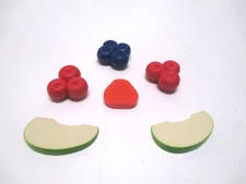 JUST LIKE HOME PLAY KITCHEN FOOD FRUIT APPLE BLUEBERY STARBERRY CHERRY BIN B