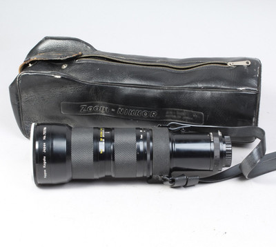 NIKON ZOOM-NIKKOR 50-300MM F/4.5 NON AI W FILTER CAPS CASE READ DESCRIPTION