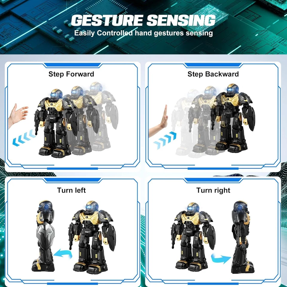 Ferngesteuertes Roboter Spielzeug Kinder RC-Roboter mit Gestensteuerung Geschenk - Bild 3 von 4