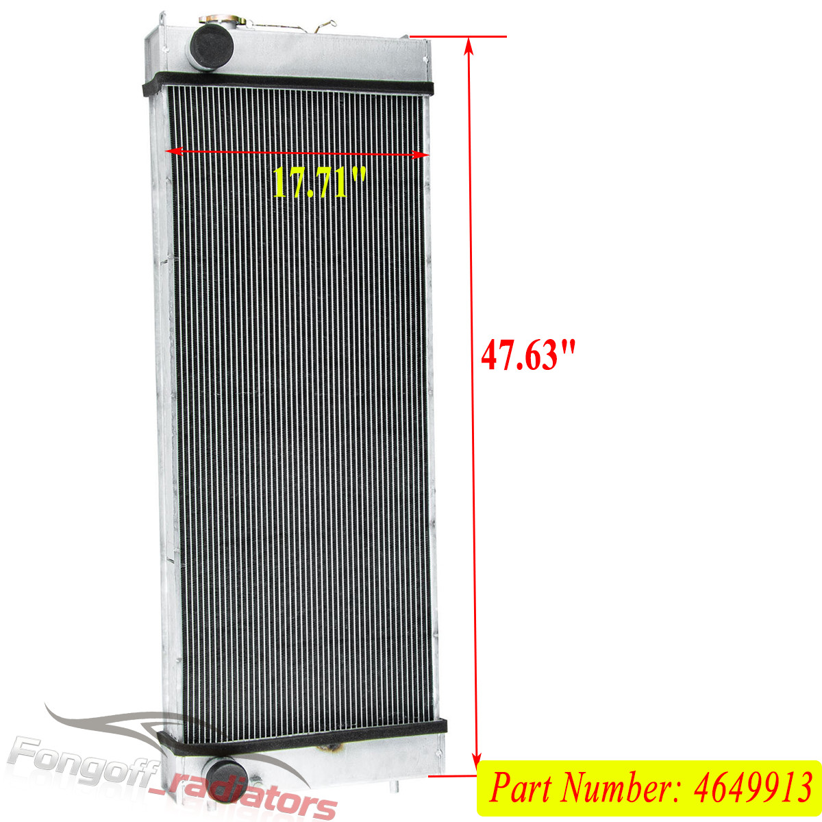 Aluminum Radiator For Hitachi Excavator ZAX330-3 ZAX350-3 ZAX370-3
