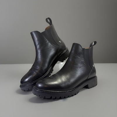 LABEL  Women's 7.5 Go-To Pull-On Chelsea Boots w/ Vibram in Black/Black Nice!
