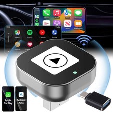 USB Auto Wireless CarPlay Adapter For Apple Android Wireless Dongle Plug   Play