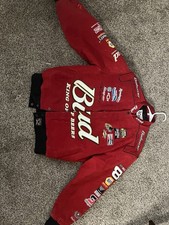 Chase Authentics Dale Earnhardt Jr. NASCAR Jacket Red Black Size L