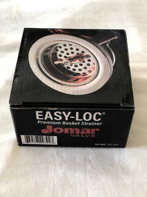 Jomar Valve Easy-Loc 300-004 Premium Basket Strainer Chrome Plated Brass Body