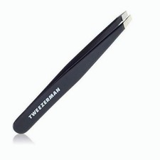 Tweezerman Black Full Size Slant Stainless Steel Slant Tweezer Free Ship