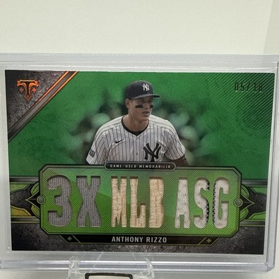 2024 Topps Triple Threads Anthony Rizzo GAME Used Triple Relic /18 Yankees