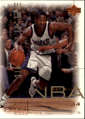 #ad 2000 01 Upper Deck Pros and Prospects #44 Ray Allen BSK $0.99