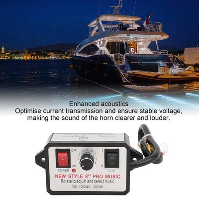 Car Horn Controller 16 Sound Effect Adjustable DC 12V 24V Dual Tone Car Horn HOT