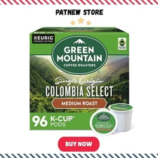 Green Mountain Colombia Select Coffee K-Cup Pods, Medium Roast, 96/Carton