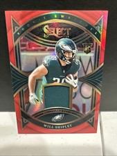 2024 Select Will Shipley RC Rookie Swatches Red Philadelphia Eagles 🏈 L2