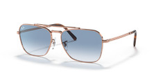 Ray-Ban New Caravan Rose Gold/Light Blue 58 mm Sunglasses RB3636 92023F 58-15