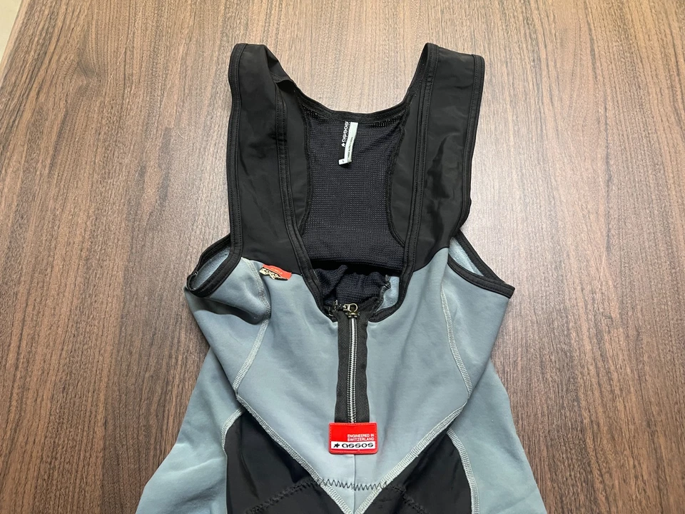 Assos Switzerland Men’s Gray and Black Cycling Bib Pants - Large - Image 2 of 4