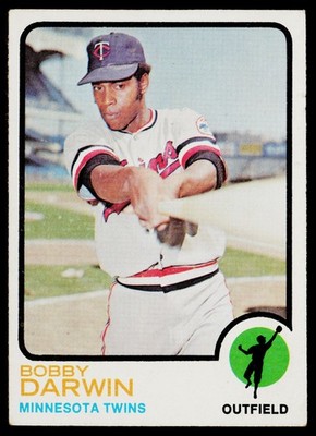 1973 Topps SET-BREAK #228 Bobby Darwin EX or Better, (HUCK'S)