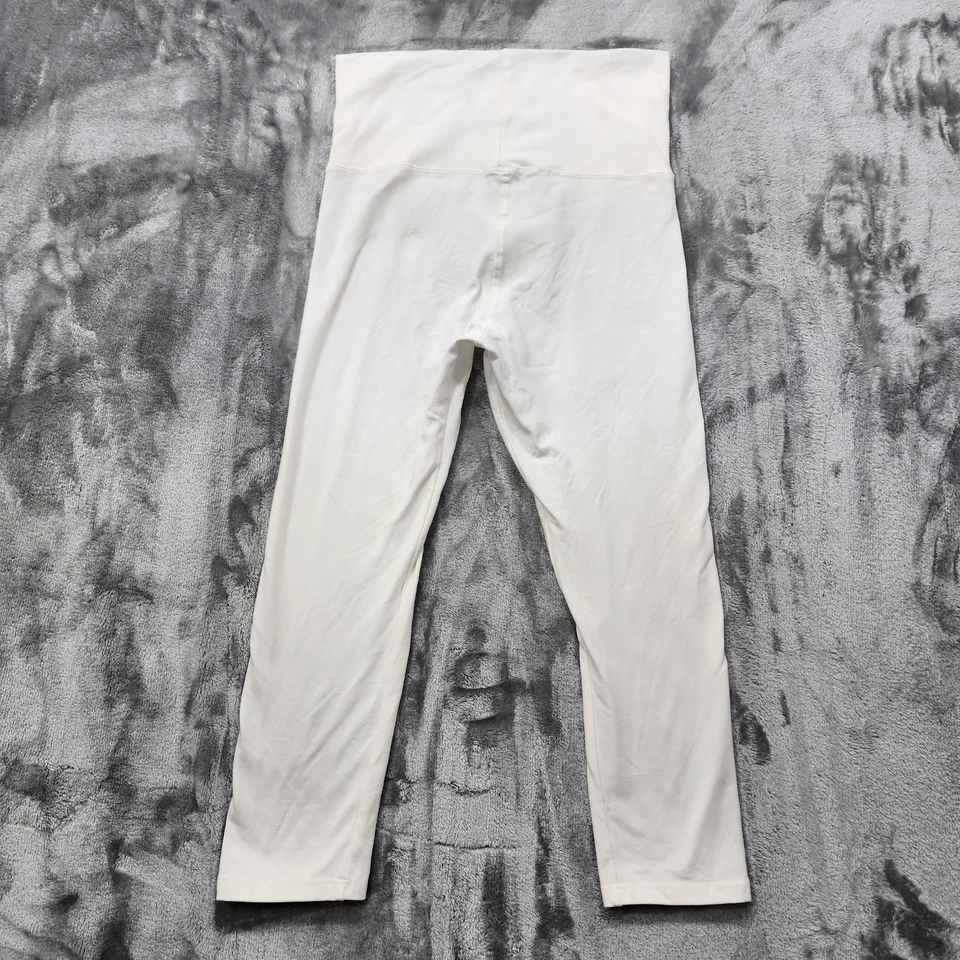 T вечеринки леггинсы женщин S белый укороченный высоты складной пояс тренировки йоги - Изображение 3 из 4