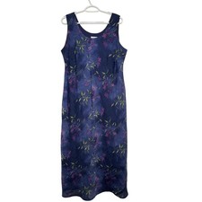 K Woman purple floral sheer lined mother of bride dress womens XL wedding event