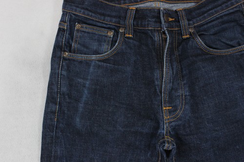 Nudie Jeans Lean Dean Jeans Mens W30 L31 Blue Slim Tapered - Picture 3 of 15