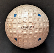 vtg - SPALDING KRO-FLITE - Golf ball - Mesh - Small British size 1.62