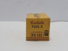 Vintage Kodak PLUS-X PX 135 35mm Black White Film 20 Exposures - Unopened Box