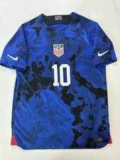 Nike USMNT Soccer Jersey Christian Pulisic #10 Youth Large Blue Dri-Fit