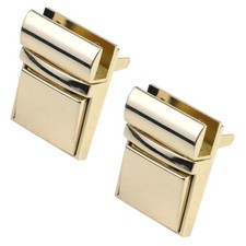 2 PCS Purse Lock Catch Press Lock Thumb Metal Clasp Bag Hardware Handbag Gold