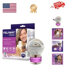 Classic 30 Day Cat Calming Plug In Pheromone Diffuser Starter Kit, 48ml - Hel...