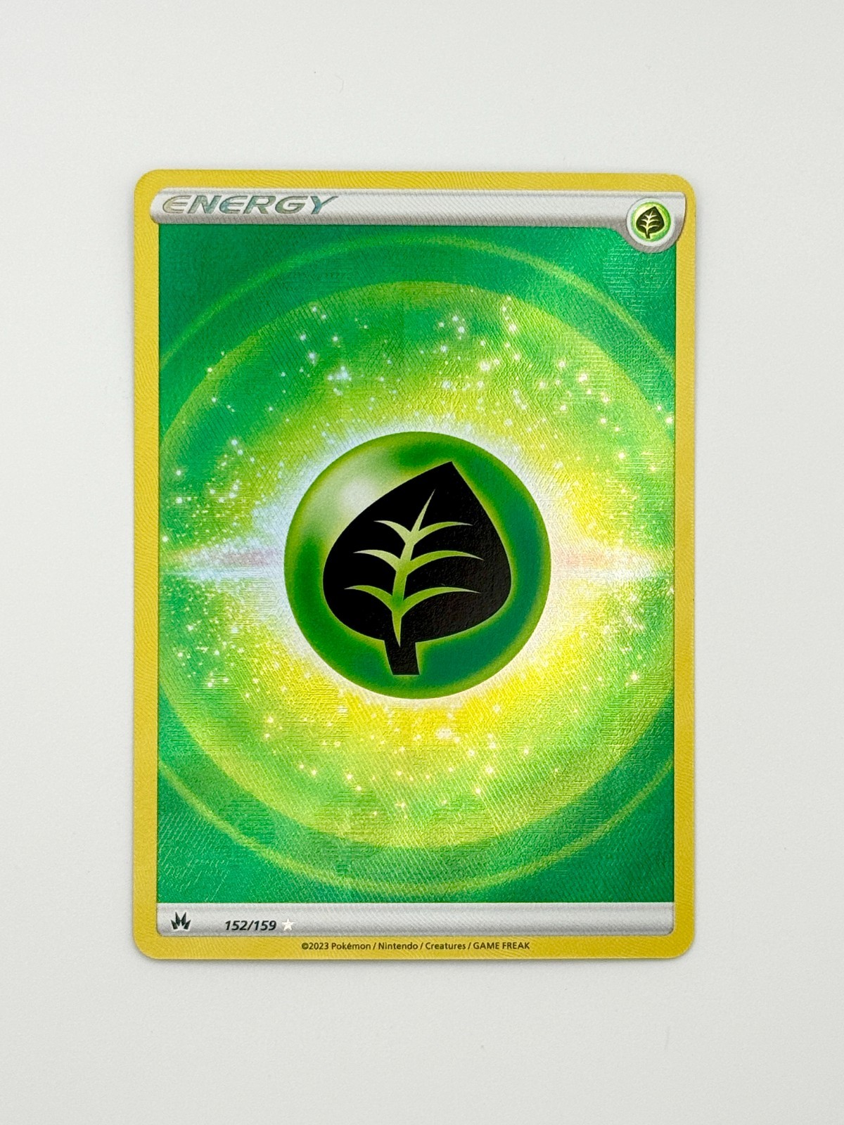 Grass Energy (Texture Full Art) Ultra Rare Crown Zenith 152/159 NM