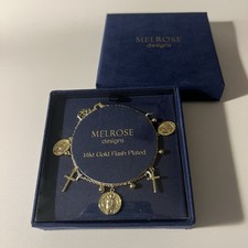 Bracelet Melrose Designs 14kt Gold Flash Plated Fashion For Woman