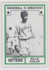 1982 TCMA Baseball's Greatest Hitters Tan Back Willie Keeler #1982-17 HOF te2