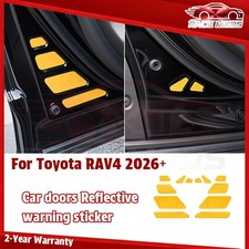 Pet Car Doors Reflective Safety Warning Stickers For Toyota Rav4 Xa60 2026 2027