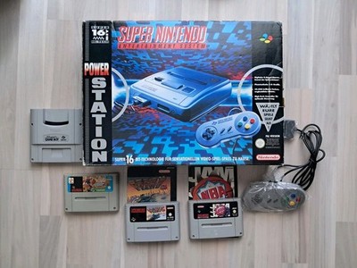 SUPER NINTENDO - POWER STATION EDITION IN OVP - SNES - SPIELE + KONSOLE