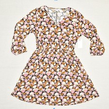 NEW Nine West Women Fit & Flare Dress Floral Polyester Multicolor Size M