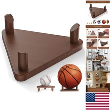 Solid Wood Ball Storage Rack - Ideal Display for Football, Rugby  Tennis