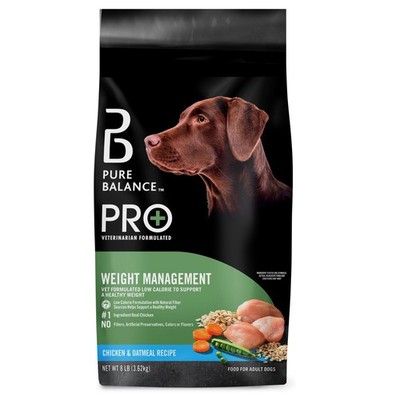 Pro+ Weight Management Chicken & Oatmeal Recipe Dry Dog Food, 8 lbs