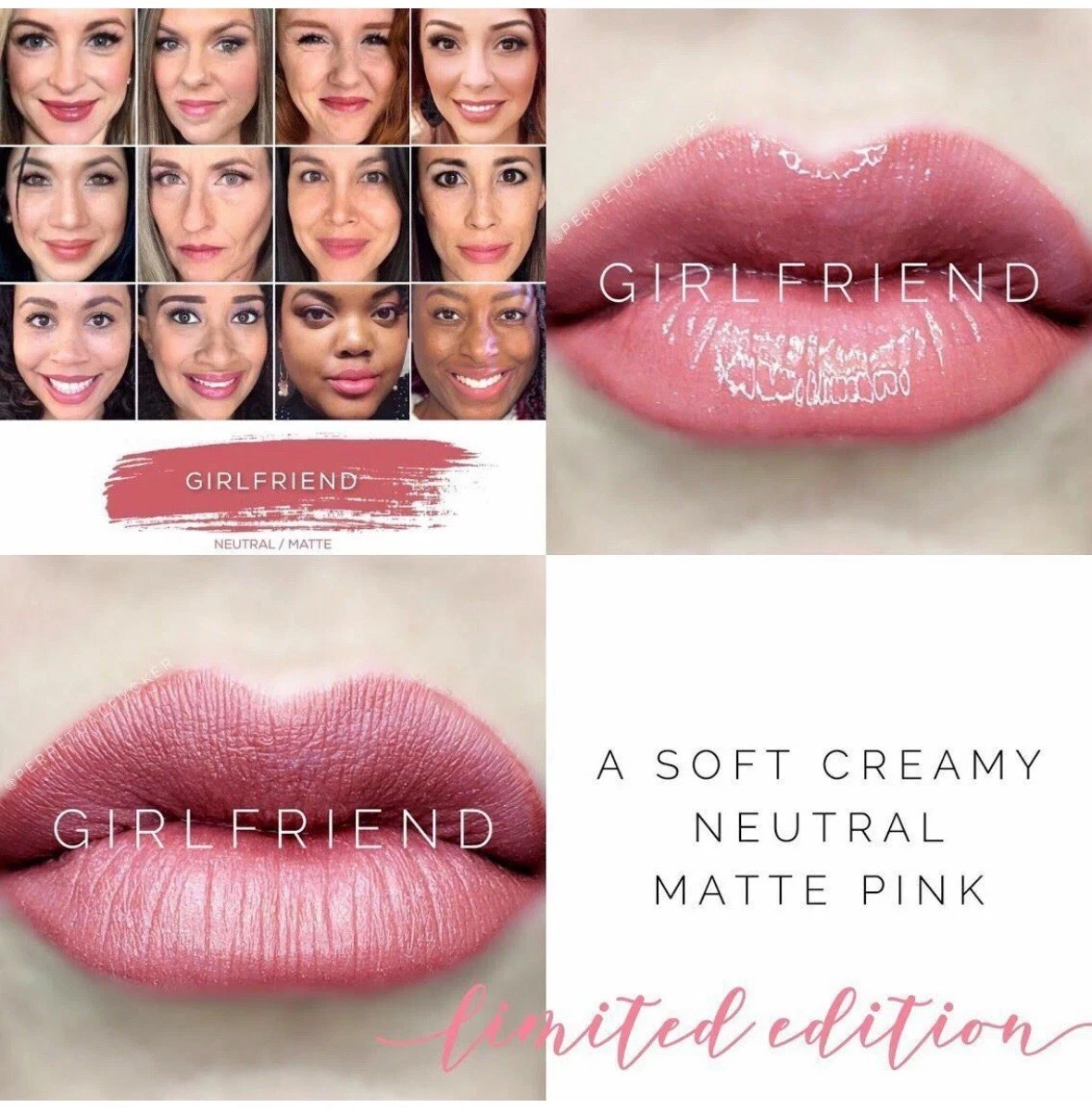 💄Lipsense👄 Girlfriend Long Last Lip Color All Day Wear New Sealed Full Size