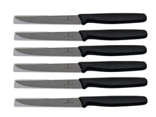 Victorinox Set of 6 Steak Knives Serrated Edge 4.5in Blade 5.1233.20 MSRP $80