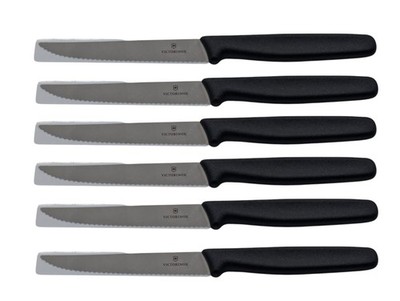 Victorinox Set of 6 Steak Knives Serrated Edge 4.5in Blade 5.1233.20 MSRP $80