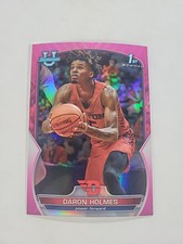 2022-23 Bowman University Chrome - 1st Pink Refractor #83 Daron Holmes