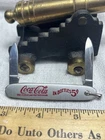 COLONIAL PROV R.I. USA KNIFE COCA COLA BOTTLES VINTAGE RARE UNUSUAL METAL HANDLE