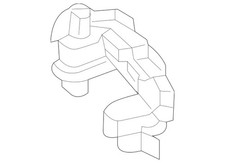 Genuine Mercedes-benz Exhaust Tail Pipe Tip Bracket 172-885-58-00 Genuine Mercedes-benz Exhaust Tail Pipe Tip Bracket 172-885-58-00