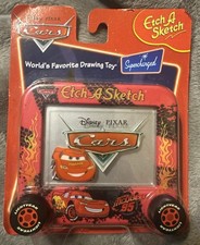 Pixar Cars 2007 Lightning McQueen Etch a Sketch Disney Supercharged Rare
