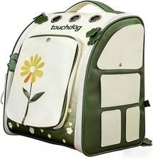 Ventilated Waterproof Pet Backpack Carrier for Cats Small Dogs, Collapsible
