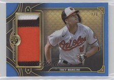 2022 Topps Triple Threads Single Jumbo Relics Sapphire 2/3 Trey Mancini 2k3