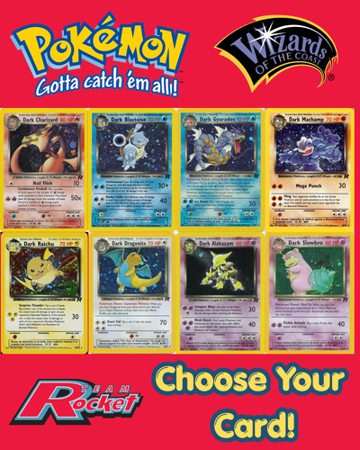 Pokemon TCG Team Rocket Unlimited Choose Your Card! English