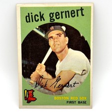 1959 Topps - Dick Gernert #13 Boston Red Sox VG-EX 